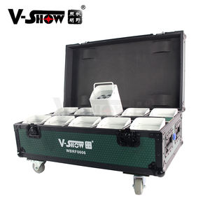 VSHOW WBRF0606 10 Pezzi con Custodia Luci LED <span class=keywords><strong>Par</strong></span> 6in1 a Batteria per DJ DMX Illuminazione a Batteria Prezzo di Fabbrica - Product Image 1