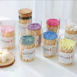 Hotel Glass Match Factory Wholesale Price Best Quality Household Safety Custom Printed Prompt Wooden Matches In Jar Matches