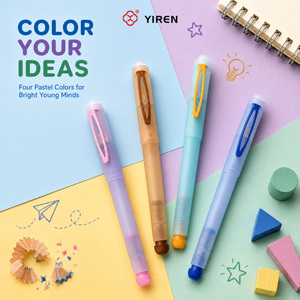 YIREN Nuova <span class=keywords><strong>Penna</strong></span> <span class=keywords><strong>Stilografica</strong></span> in Plastica Cancellabile con Installazione Rapida della Cartuccia d'Inchiostro, Punta 0.38mm, Regalo per Bambini - Product Image 1