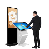 Monitor Táctil Sinmar de 32, 43, 49, 50, 55 y 65 Pulgadas, Kiosco Táctil Interactivo de Pie de Gran Formato Tipo Tótem
