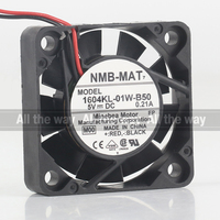 Nouveau ventilateur de refroidissement NMB 12V 24V 48V DC 5V 0.21A AC EC 4010 40X40X10MM 4CM à haut débit d'air, double roulement à billes, 2 fils 1604KL-01W-B50