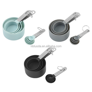 Juego <span class=keywords><strong>de</strong></span> 8 <span class=keywords><strong>Tazas</strong></span> <span class=keywords><strong>y</strong></span> Cucharas <span class=keywords><strong>Medidoras</strong></span> para Cocina, Repostería, Ingredientes Líquidos <span class=keywords><strong>y</strong></span> Sólidos - Product Image 4