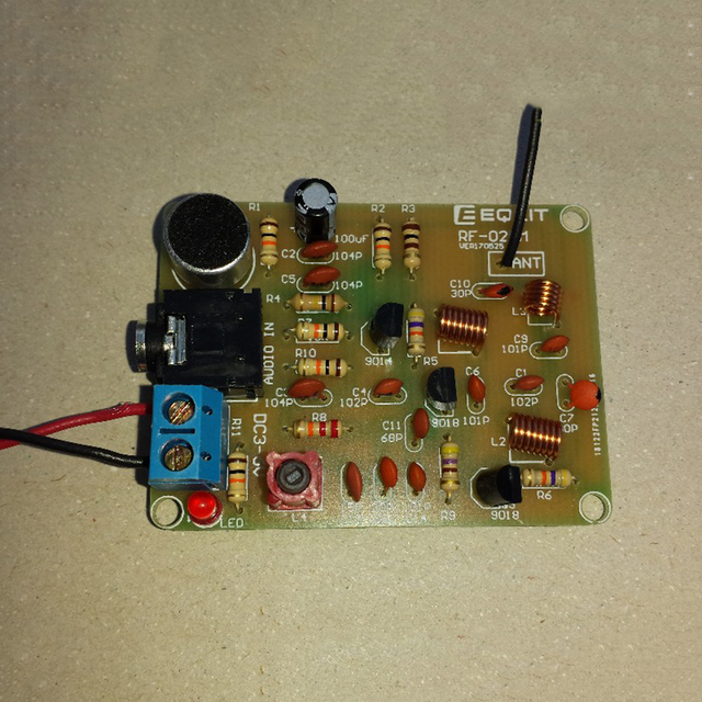 DIY Kit 87-108MHz Stereo FM Radio Receiver Transmitter Module Transmitter Kit with Microphone DSP PLL FM Board LCD Display