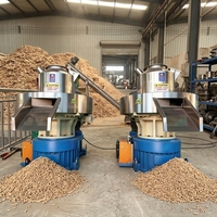 Machine à granulés de biomasse verticale à anneau de découpe certifiée CE, haute productivité, pour tiges de coton, sciure de bois, moteur 90 kW