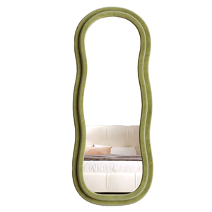 Miroir mural décoratif sur mesure, traditionnel, fait main, écologique, sans cuivre, avec cadre en fer forgé et verre HD pour dressing - Product Image 1
