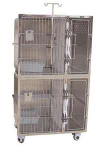 Chine Cage de chien en acier inoxydable moderne luxueuse pour animaux de compagnie hôpital vétérinaire chenil animal plastique bois bouton pression Fabricants - Product Image 3