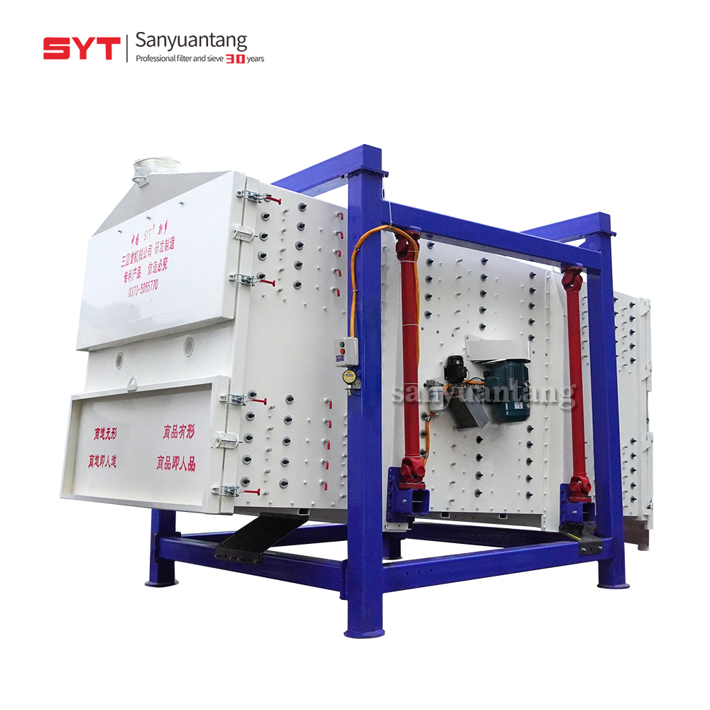 Quartz Sand, Wollastonite Powder, Limestone Large-output Rectangular Rotary Vibrating Screen Screening Machine