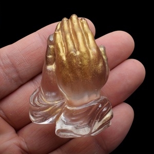 Molde de silicona TangChu para velas de aromaterapia con manos de Buda en oración, molde de yeso DIY para adornos de gestos, molde de epoxi - Product Image 3