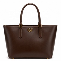 Sac bandoulière à rabat en daim noir avec logo GF pour femme, style sac à main, bandoulière réglable, idéal pour le bureau, la vie quotidienne et les soirées