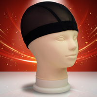 Bonnet en filet de nylon respirant et durable, taille ajustable, pour la confection de perruques personnalisées pour femmes et hommes, usage en salon de coiffure DIY