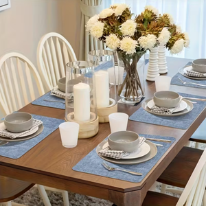 Manteles Individuales de Cuero PU al por Mayor, Impermeables, Duraderos, Manteles Individuales de Cuero PU para Mesa de Comedor, como Regalo para un Amigo - Product Image 3