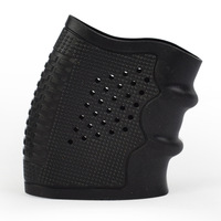 Housse de poignée tactique antidérapante en caoutchouc, style antidérapant pour les séries 17/19/20/21/38, accessoires de chasse en caoutchouc durable