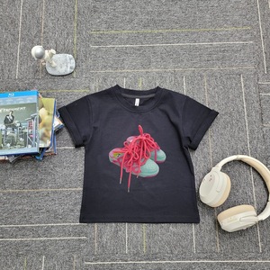 Nouveau T-shirt en coton pour enfants (garçons et filles) 2025 – Col rond, manches courtes, anti-humidité, motif dessin animé, décontracté - Product Image 6