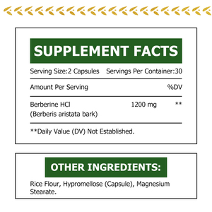 Capsules de berbérine populaires en gros avec hypromellose : soutiennent la fonction immunitaire et favorisent une cholestérolémie saine - Product Image 2