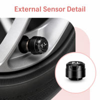 Système de surveillance de la pression des pneus sans fil TPMS S13 à capteur externe pour voiture de tourisme, rose pêche, marque distributeur
