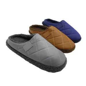<strong>Men's</strong> Winter Soft Cozy Tent Mules <strong>Thermal</strong> Down <strong>Slippers</strong> Fur <strong>slippers</strong> Indoor Outdoor Home <strong>Slippers</strong> for <strong>Men</strong> - Product Image 1