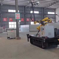 Robot d'impression 3D mobile sur chenilles pour béton, système d'impression pour la construction de maisons et villas à grande échelle