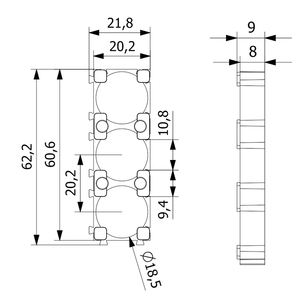 Soporte de Batería de Iones de Litio 1x3 18650, Espaciador para Celdas de Batería, Soporte de Plástico ABS+PC para Paquete de Baterías de Litio 18650 - Product Image 6