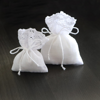 Sacs à cordon en coton et lin légers et réutilisables pour cristaux, pochettes cadeaux personnalisées en coton pour cosmétiques, sacs cadeaux en coton à cordon