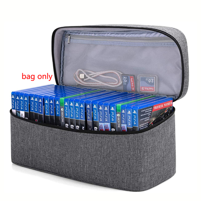 Custom Universal Portable Padded Soft Gaming Disk Carrying Case with Handle