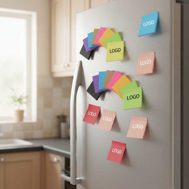 Eco-Friendly Recycled Paper Custom Printed Sticky Notes Pad for Sustainable Branding