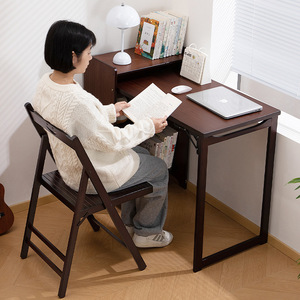 Multifunctional folding table for home use, children's study <b>desk</b>, student <b>desk</b>, computer <b>desk</b>, bedroom, living room storage, - Product Image 2