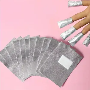 100PCS/Bag Nail Gel Removal Foil Wraps Disposable Nail Polish Remover Aluminium Foil