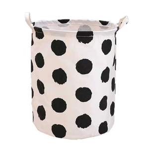 Panier sale pliable de grande taille à impression personnalisée Paniers à linge pliables en toile pliable - Product Image 5