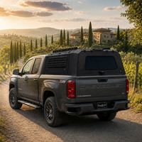 Penutup Bak Truk Universal Anti Air dari Aluminium Alloy, Dapat Disesuaikan, Tugas Berat, Model Camper Shell, Kanopi Keras