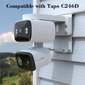 Support de montage pour caméra sur bardage vinyle compatible <span class=keywords><strong>Tapo</strong></span> C246D |   Plastique résistant aux intempéries |   Support sans perçage pour surveillance de villa, cour ou rue - Product Image 5
