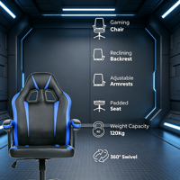 Chaise de bureau ergonomique économique pour le gaming, avec découpe creuse, dossier haut, plusieurs couleurs au choix, pivotante à 360 degrés, chaise d'étude