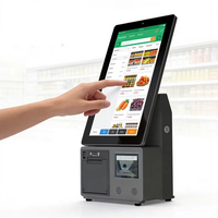 Systèmes de point de vente de haute qualité, appareil de bureau, 15,6 pouces, tout-en-un, caisse enregistreuse intégrée, imprimante de reçus, scanner de produits, supermarché