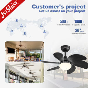 Ventilateur de plafond 1stshine 6 pales MDF petit ventilateur de plafond de 30 pouces avec lumière et télécommande - Product Image 5