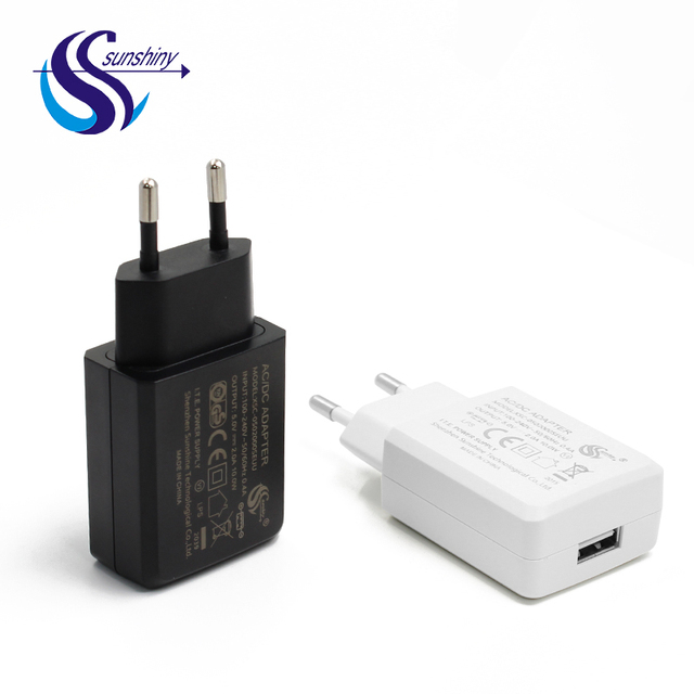 Universal 100-240v 50 60hz 5v Usb Mobile Phone Charger for Phone Android Smartphones Wall Mount Usb Charger