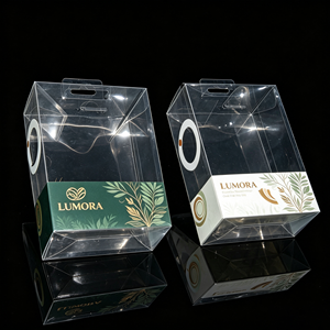 Boîte pliable en PET transparent sur mesure, emballage en plastique transparent pour écouteurs électroniques, accessoires USB, présentoir cadeau, vente en gros OEM - Product Image 1