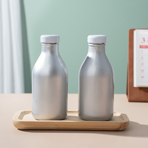 Botella de Vidrio Redonda Vacía de 200 ml para Bebidas Frías, Leche y Café Frío, de Grado Alimenticio, con Tapa Hermética, Venta al Por Mayor - Product Image 3