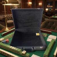 Boîte et sac de rangement pour mahjong américain en acrylique de luxe sur mesure, grande capacité, écologique, portable, pour usage domestique