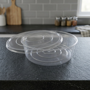 Crystal-clear <b>PET</b> <b>PET</b> Round Container 73H, 250mm DIA Capacity, <b>PET</b> Round 250mm DIA Range - Wholesale <b>PET</b> Hinge Boxes for bakery - Product Image 4