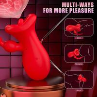 Silicone étanche 10 Vibration 3 Sucer 10 Lécher vibrateur sex toys pour femme Gode Vibrateur pour Femmes Anal Perles godemichet anal %