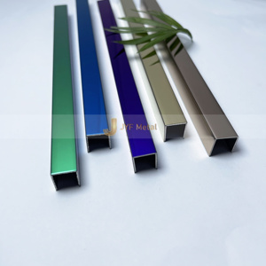 Mirror Finish 304 Stainless Steel U-Shaped Tile Trim <b>Corners</b> Decorative Metal Polished Tile Trim for Apartment-Durable - Product Image 2