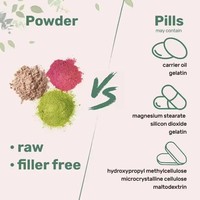 Poudre de spiruline Aeglewell OEM en marque privée, riche en protéines végétales, sans OGM, pour la santé immunitaire et la détoxification