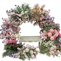 Arche de fleurs personnalisée de haute qualité, arche de mariage en soie artificielle pour événement de mariage, décoration extérieure