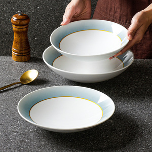 Xiangyuan <b>melamine</b> tableware <b>plates</b>, deep dishes, soup <b>plates</b>, commercial restaurant and hotel imitation porcelain soup <b>plates</b>, - Product Image 3