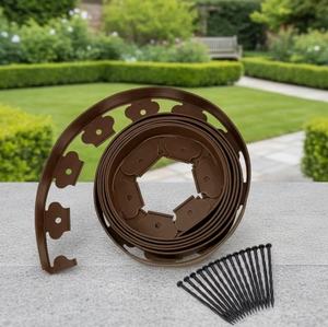 Prix d'usine, bande d'isolation pour <span class=keywords><strong>gazon</strong></span> de jardin <span class=keywords><strong>en</strong></span> forme de L de 5 à 20 cm de hauteur, bande verte d'aménagement paysager avec longueur de <span class=keywords><strong>rouleau</strong></span> personnalisée de 10 m - Product Image 3