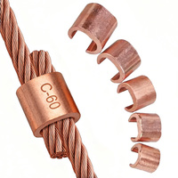 Connecteur de mise à la terre de câble en cuivre pur, type C, modèle standard YY, pour usage industriel, vente en gros, pour projets de mise à la terre mondiaux