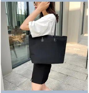 Custom Logo High Quality Support Reusable Shopping Fashion Eco Friendly Solid Color Women Tote Canvas Bag