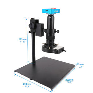 Haute résolution 180X objectif 38MP caméra <span class=keywords><strong>microscope</strong></span> de soudage monoculaire lampe à <span class=keywords><strong>LED</strong></span> tout support métallique outil de maintenance électronique - Product Image 2