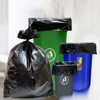 Sacs poubelles biodégradables HDPE grande capacité, résistants à la chaleur, en rouleau perforé pour usage commercial, poubelles extérieures
