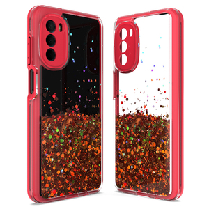 Lujosa funda anticaída para teléfono móvil, carcasa de TPU de Color con capa de purpurina epoxi para <span class=keywords><strong>Motorola</strong></span> G42 G52 G82 5G - Product Image 2