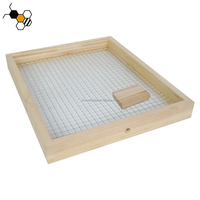 Planche d'alimentation Langstroth 10 cadres en bois massif et maille métallique pour ruche – Alimentation hivernale